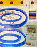 Original art for sale at UGallery.com | Ham Style by Chus Galiano | $1,950 | mixed media artwork | 39.4' h x 39.4' w | thumbnail 4