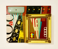 Original art for sale at UGallery.com | Le Méduse by Chus Galiano | $2,200 | mixed media artwork | 39.4' h x 47.25' w | thumbnail 3