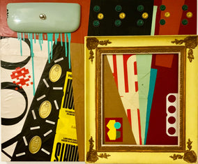 Original art for sale at UGallery.com | Le Méduse by Chus Galiano | $2,200 | mixed media artwork | 39.4' h x 47.25' w