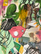 Original art for sale at UGallery.com | Salad Bar by Chus Galiano | $2,150 | mixed media artwork | 31.5' h x 31.5' w | thumbnail 4