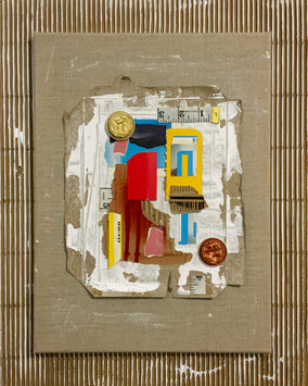 Original art for sale at UGallery.com | Sushi No.1 by Chus Galiano | $800 | mixed media artwork | 19.7' h x 15.75' w