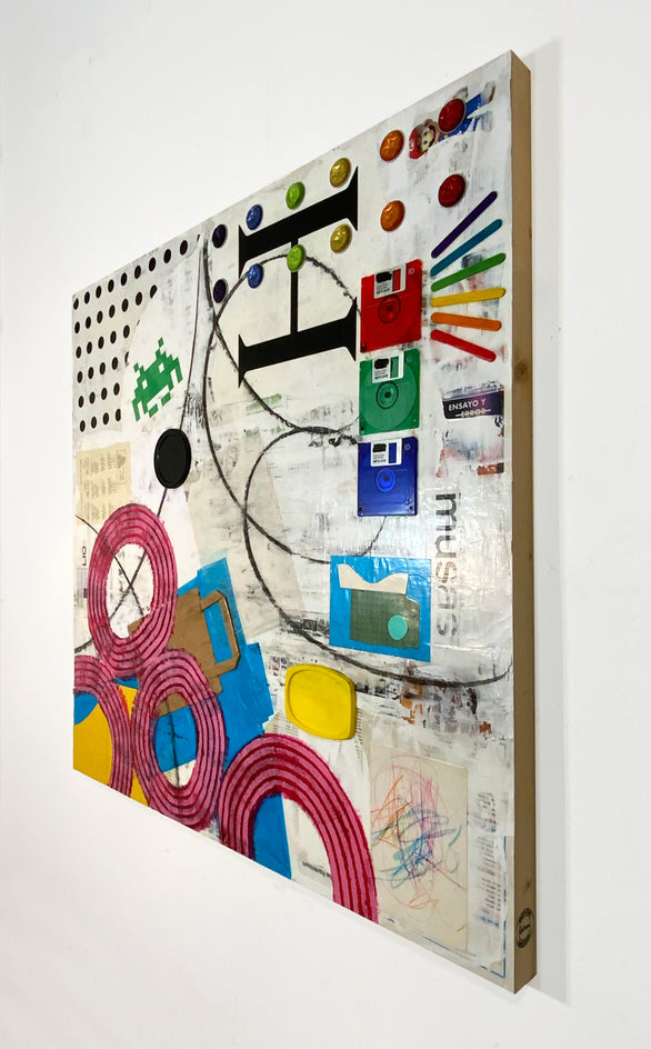 Trial and Error by Chus Galiano |  Side View of Artwork 