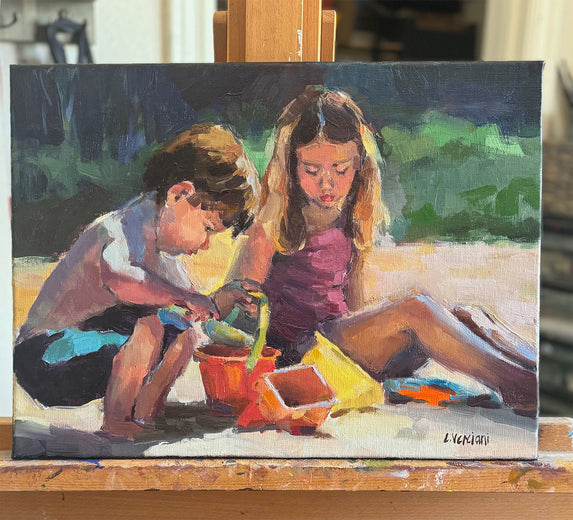 At the Sea-Side by Claudia Verciani |  Context View of Artwork 