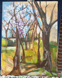 Original art for sale at UGallery.com | White Blossoms by Colette Wirz Nauke | $575 | acrylic painting | 16' h x 12' w | thumbnail 3