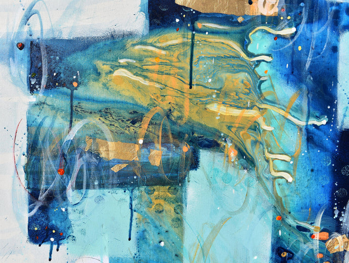 Glow of the Long Night’s Moon by Cynthia Ligeros |   Closeup View of Artwork 