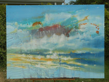 Original art for sale at UGallery.com | To Where Your Dreams Are by Cynthia Ligeros | $4,400 | oil painting | 36' h x 48' w | thumbnail 3