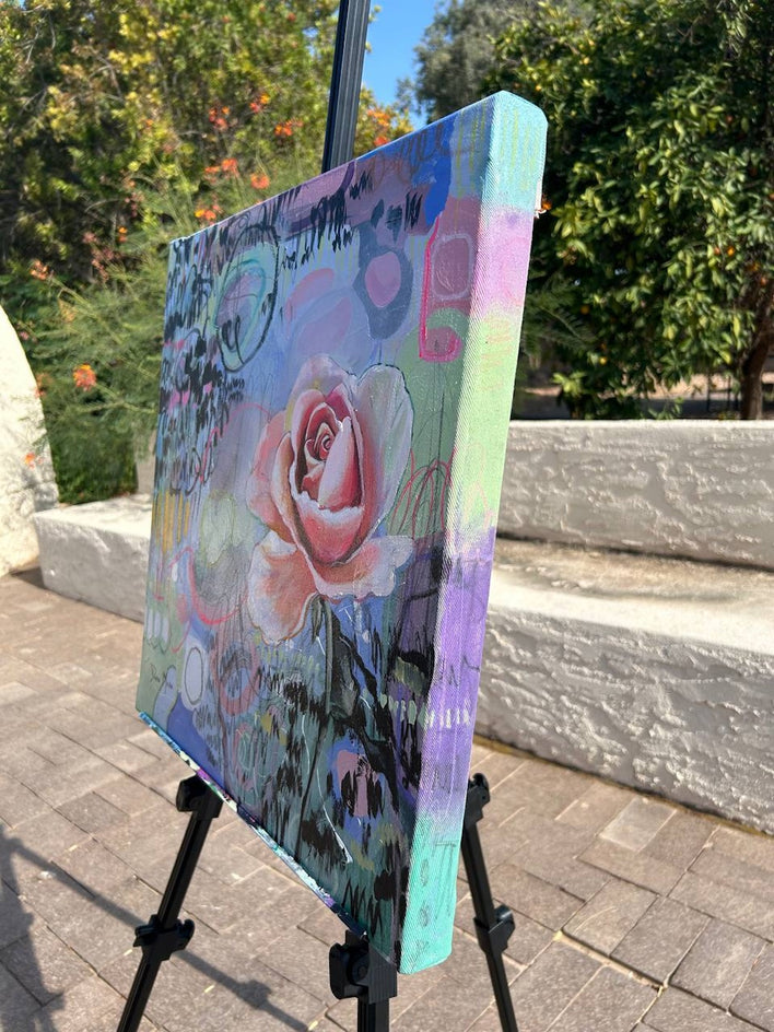 Beauty in Ashes by Dafni Milan |  Side View of Artwork 