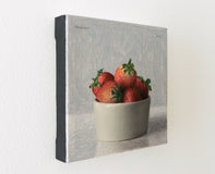 Original art for sale at UGallery.com | Strawberries by Daniel Caro | $725 | oil painting | 6' h x 6' w | thumbnail 4