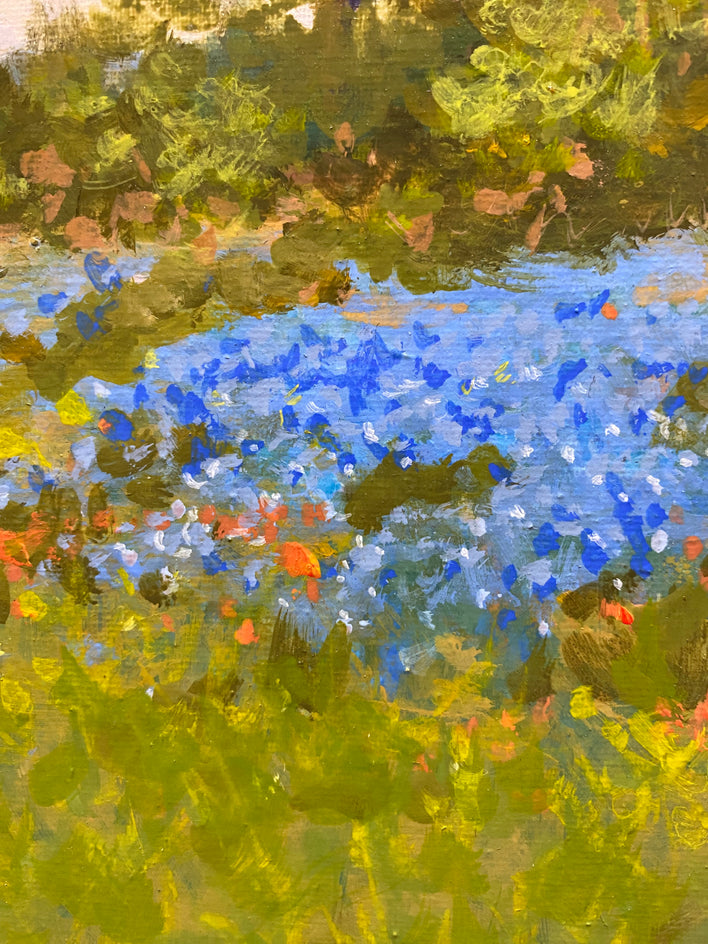 Hilltop Blues by David Forks |  Closeup View of Artwork 