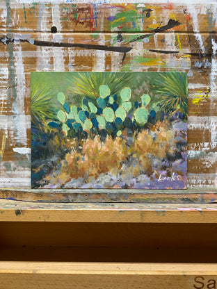 Sunlit Cactus by David Forks |  Context View of Artwork 