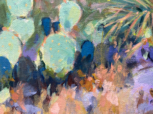 Sunlit Cactus by David Forks |   Closeup View of Artwork 