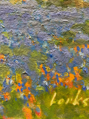 Blues and Paints by David Forks |   Closeup View of Artwork 