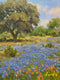 Original art for sale at UGallery.com | Blues and Paints by David Forks | $525 | oil painting | 12' h x 9' w | thumbnail 1