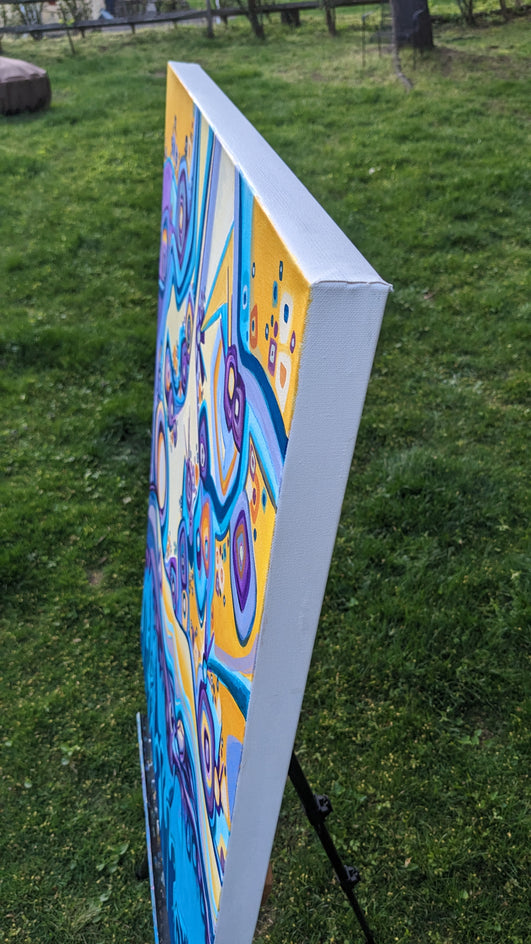 Beyond This World by Diana Elena Chelaru |  Side View of Artwork 