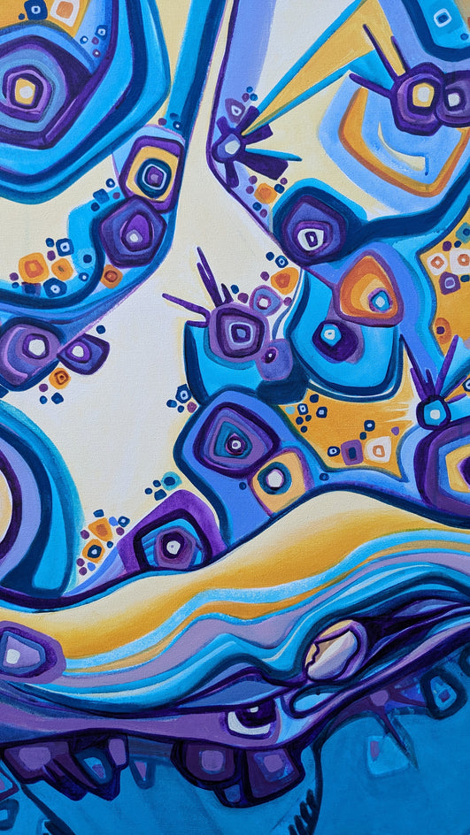 Beyond This World by Diana Elena Chelaru |  Closeup View of Artwork 