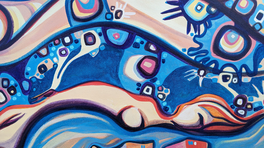 Rays of Light by Diana Elena Chelaru |   Closeup View of Artwork 