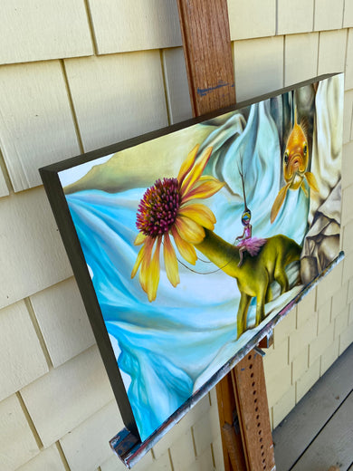 High Noon at the Stardust Grogshop by Diane Flick |  Side View of Artwork 