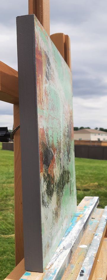 Fractured by Dorothy Gaziano |  Side View of Artwork 