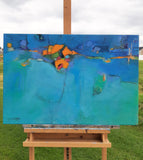 Original art for sale at UGallery.com | Living on the Edge by Dorothy Gaziano | $775 | acrylic painting | 20' h x 30' w | thumbnail 3