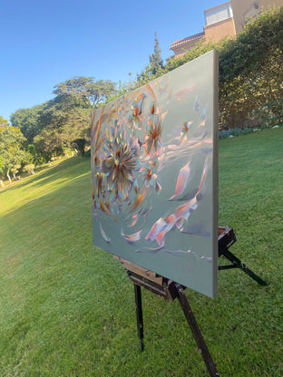 Calmness by Dowa Hattem |  Side View of Artwork 