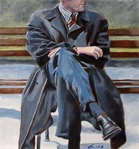 Original art for sale at UGallery.com | Double-Crossed by Duane Brown | $525 | oil painting | 10' h x 9' w