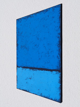 True Blue by Elena Andronescu |  Side View of Artwork 
