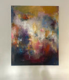 Original art for sale at UGallery.com | Balance by Elif Burduroglu | $6,000 | oil painting | 60' h x 48' w | thumbnail 3