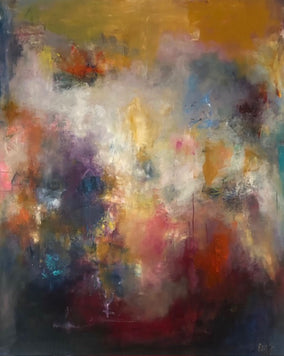 Original art for sale at UGallery.com | Balance by Elif Burduroglu | $6,000 | oil painting | 60' h x 48' w