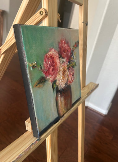 Colorful 5 by Elif Burduroglu |  Side View of Artwork 
