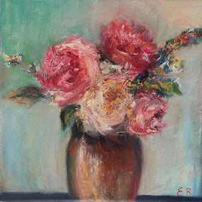 Original art for sale at UGallery.com | Colorful 5 by Elif Burduroglu | $450 | oil painting | 8' h x 8' w