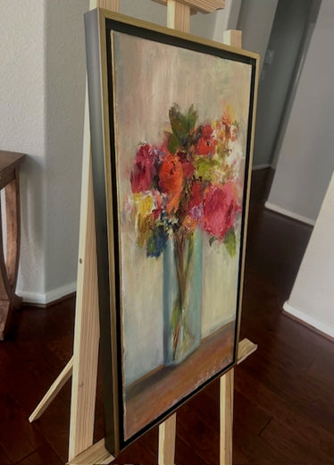 Love is in the Air by Elif Burduroglu |  Side View of Artwork 