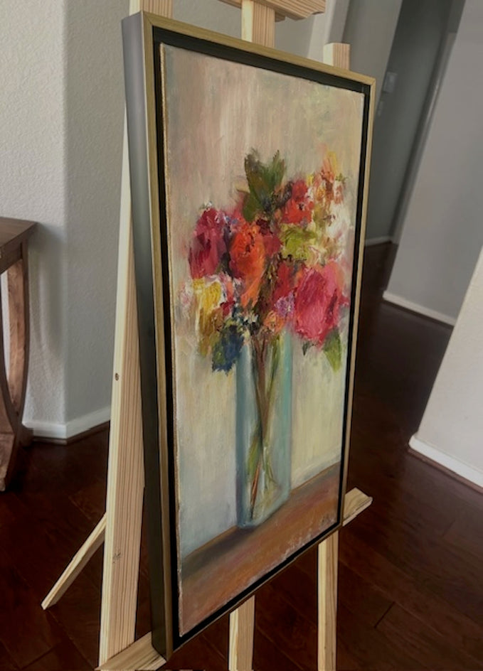 Love is in the Air by Elif Burduroglu |  Side View of Artwork 