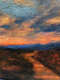Original art for sale at UGallery.com | Delta Gloaming by Elizabeth Garat | $2,225 | oil painting | 30' h x 30' w | thumbnail 4