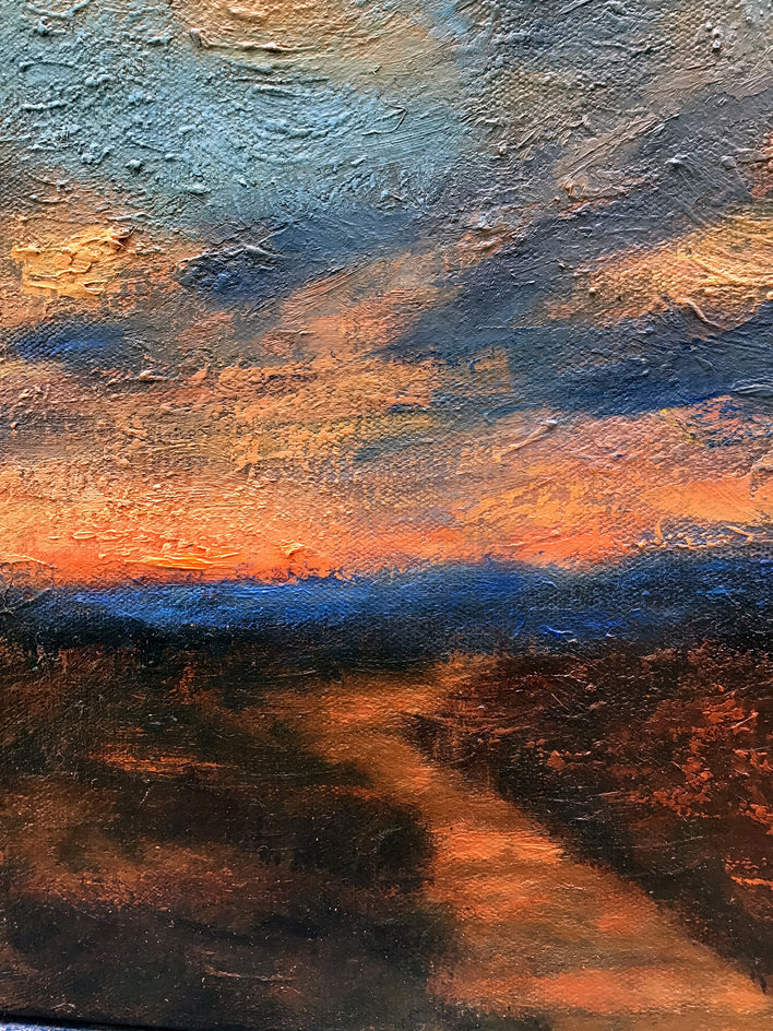 Delta Gloaming by Elizabeth Garat |  Closeup View of Artwork 