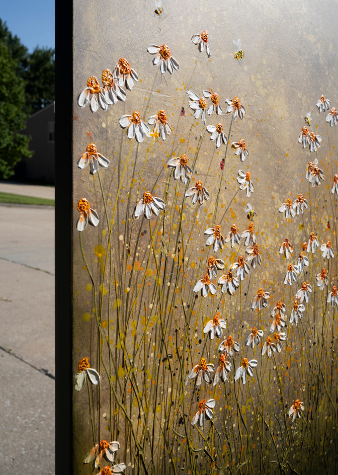 Pollination by Fernando Garcia |  Side View of Artwork 