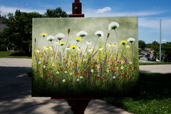 Original art for sale at UGallery.com | Wild Flower Series by Fernando Garcia | $3,975 | oil painting | 30' h x 40' w | thumbnail 3