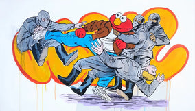 Original art for sale at UGallery.com | Peace by Jay Jones (aka FunnyTummy) | $4,750 | acrylic painting | 29.13' h x 48.03' w