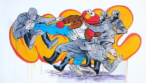 acrylic painting by Jay Jones (aka FunnyTummy) titled Peace