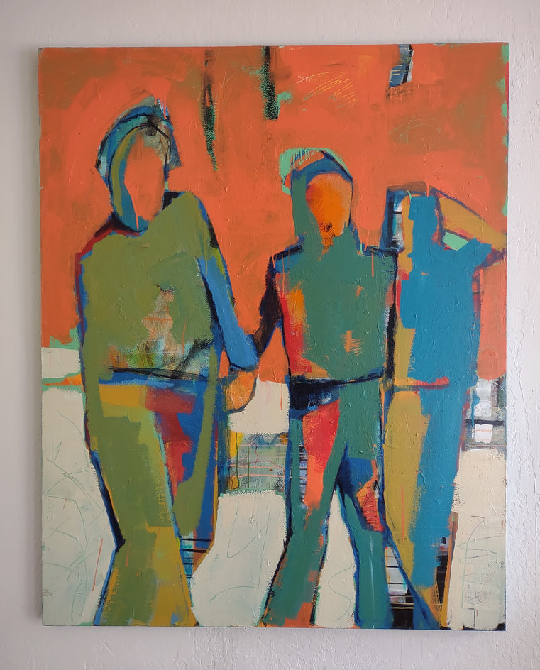 Abstract Trio by Gail Ragains |  Context View of Artwork 