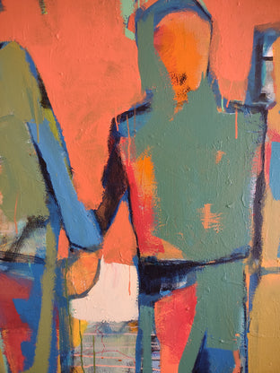 Abstract Trio by Gail Ragains |   Closeup View of Artwork 