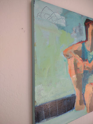 Poolside by Gail Ragains |  Side View of Artwork 