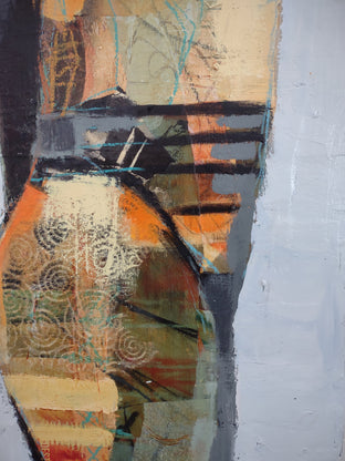 Collage Figure #2 by Gail Ragains |   Closeup View of Artwork 