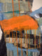 Original art for sale at UGallery.com | Collage Figure #3 by Gail Ragains | $1,475 | mixed media artwork | 48' h x 12' w | thumbnail 4