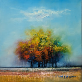 oil painting by George Peebles titled Autumn Breeze