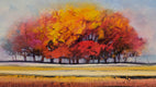 Original art for sale at UGallery.com | Carefree Day by George Peebles | $650 | oil painting | 18' h x 24' w | thumbnail 3