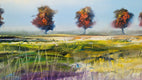 Original art for sale at UGallery.com | Hilltop View by George Peebles | $8,100 | oil painting | 30' h x 72' w | thumbnail 4