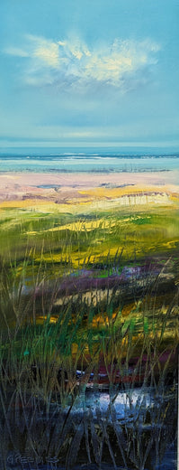 Screen Time by George Peebles |   Closeup View of Artwork 