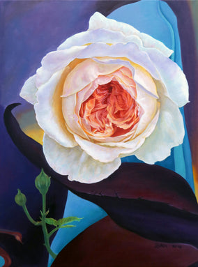 Original art for sale at UGallery.com | Rose. Trespassing 1 by Guigen Zha | $1,300 | oil painting | 24' h x 18' w