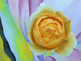 Original art for sale at UGallery.com | Rose. Trespassing 2 by Guigen Zha | $1,100 | oil painting | 18' h x 24' w