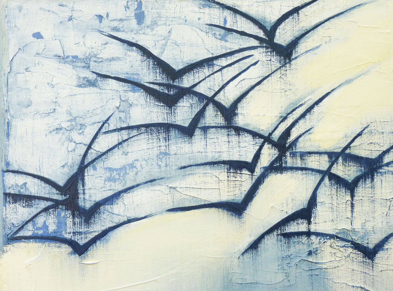 In Flight by Heidi Hybl |  Closeup View of Artwork 